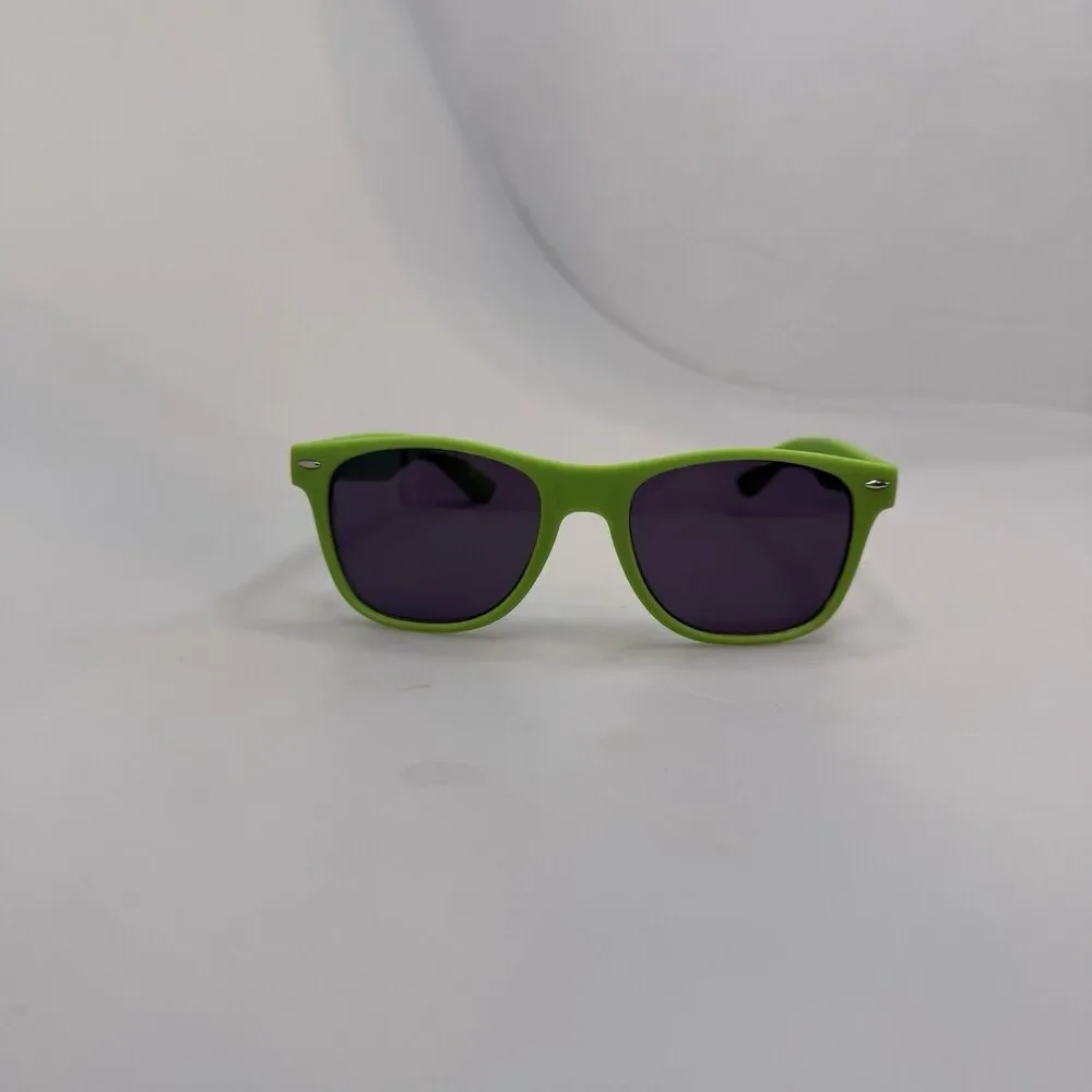 Raising Canes 80s Retro Classic Sunglasses Lime Green Matte UV400 NEW